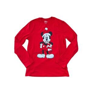 Men's Disney Mickey Mouse Christmas Graphic Tee Size Medium
